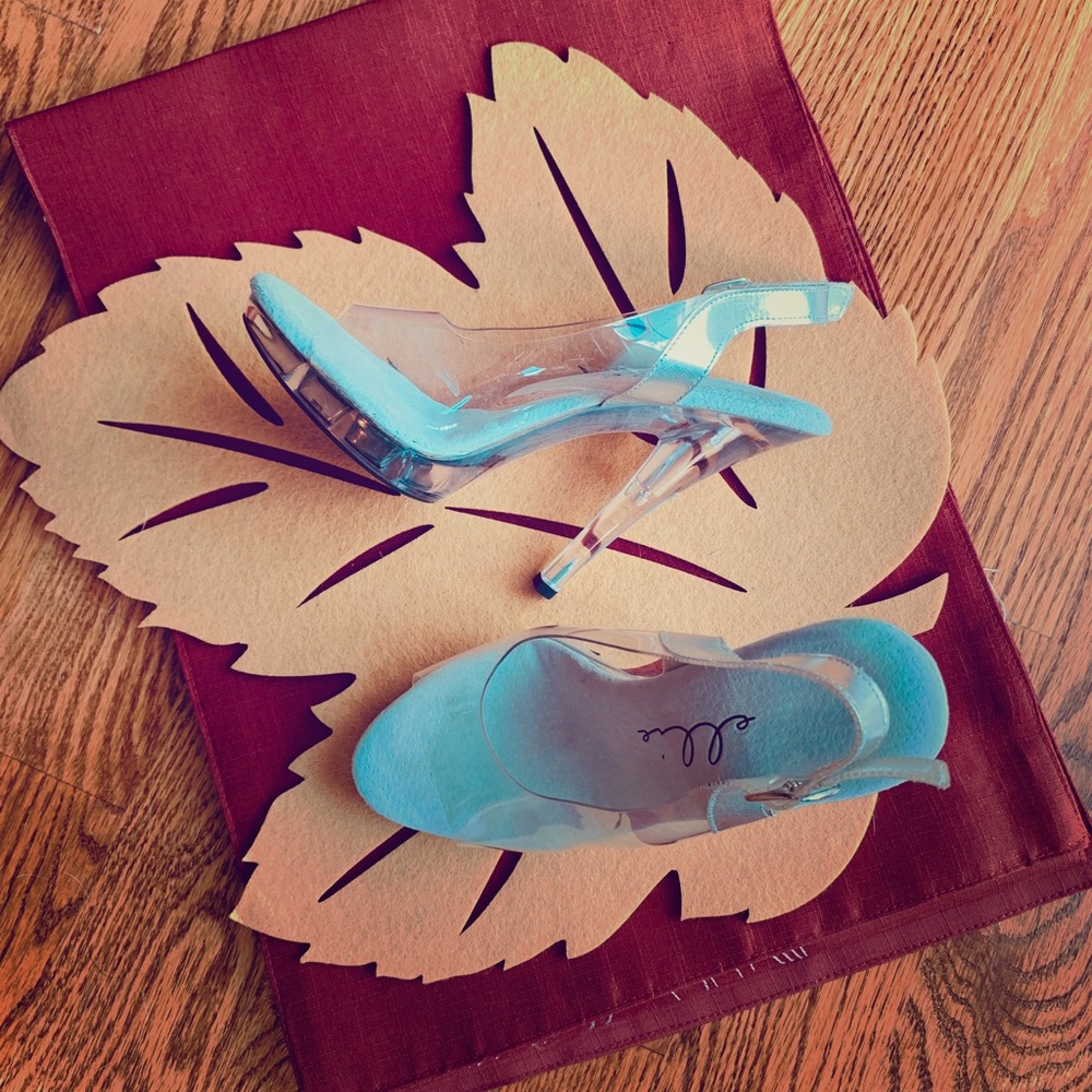 Ellie clear 4 inch heels